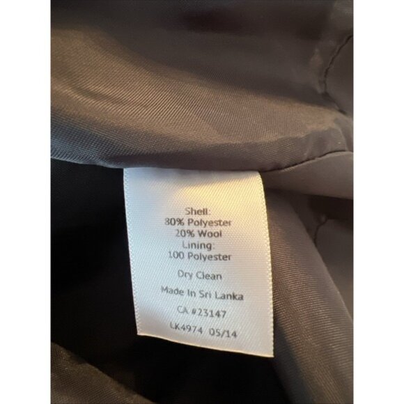 Talbots Houndstooth Wool Blend Lined Skirt Size 20W Gray, Beige, White & Black - Picture 7 of 8